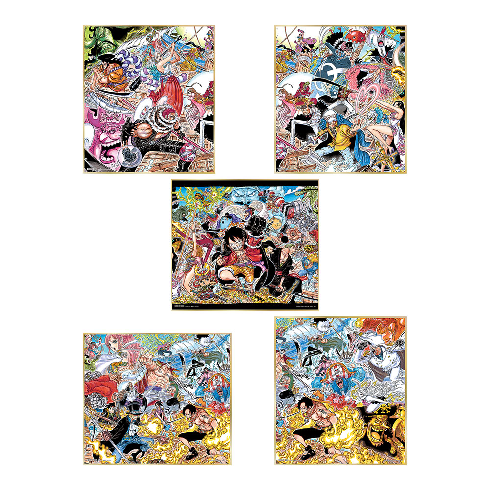 色紙 『WT100紀念 尾田榮一郎親筆繪製 大海賊百景』